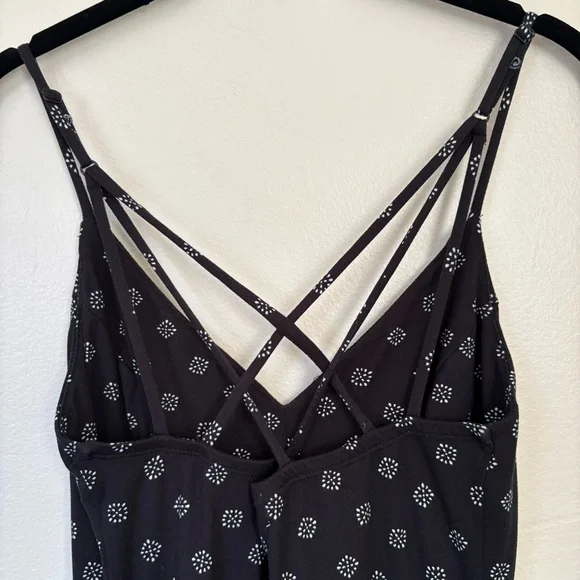 nine britton Lizzy Brushed Knit Dress Black Crisscross Back Size Small - Picture 12 of 12